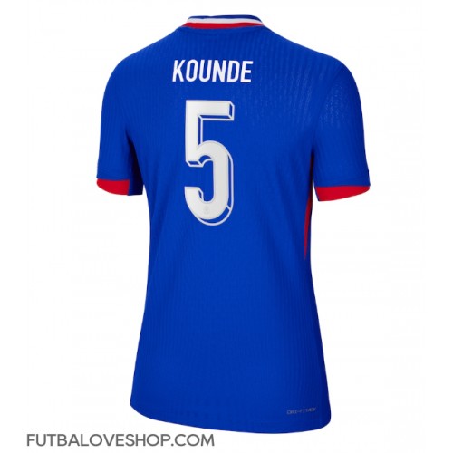 Dres Francúzsko Jules Kounde #5 Domáci pre Ženy ME 2024 Krátky Rukáv